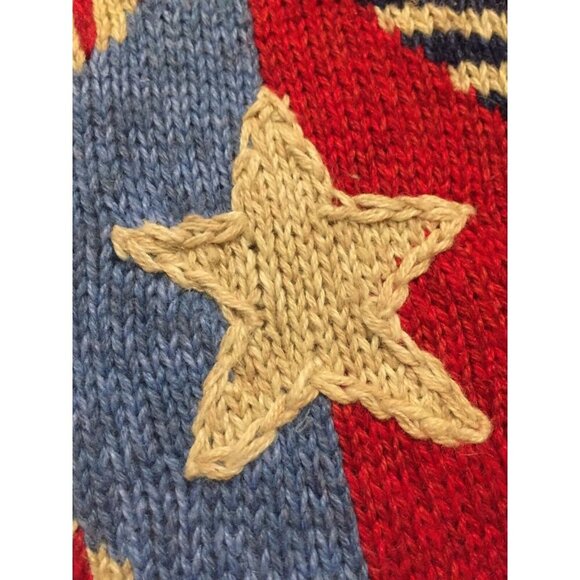 Design Options Philip Jane Gordon Sweater L Cardigan Stars Stripe Patriotic (HH8 - Picture 6 of 12